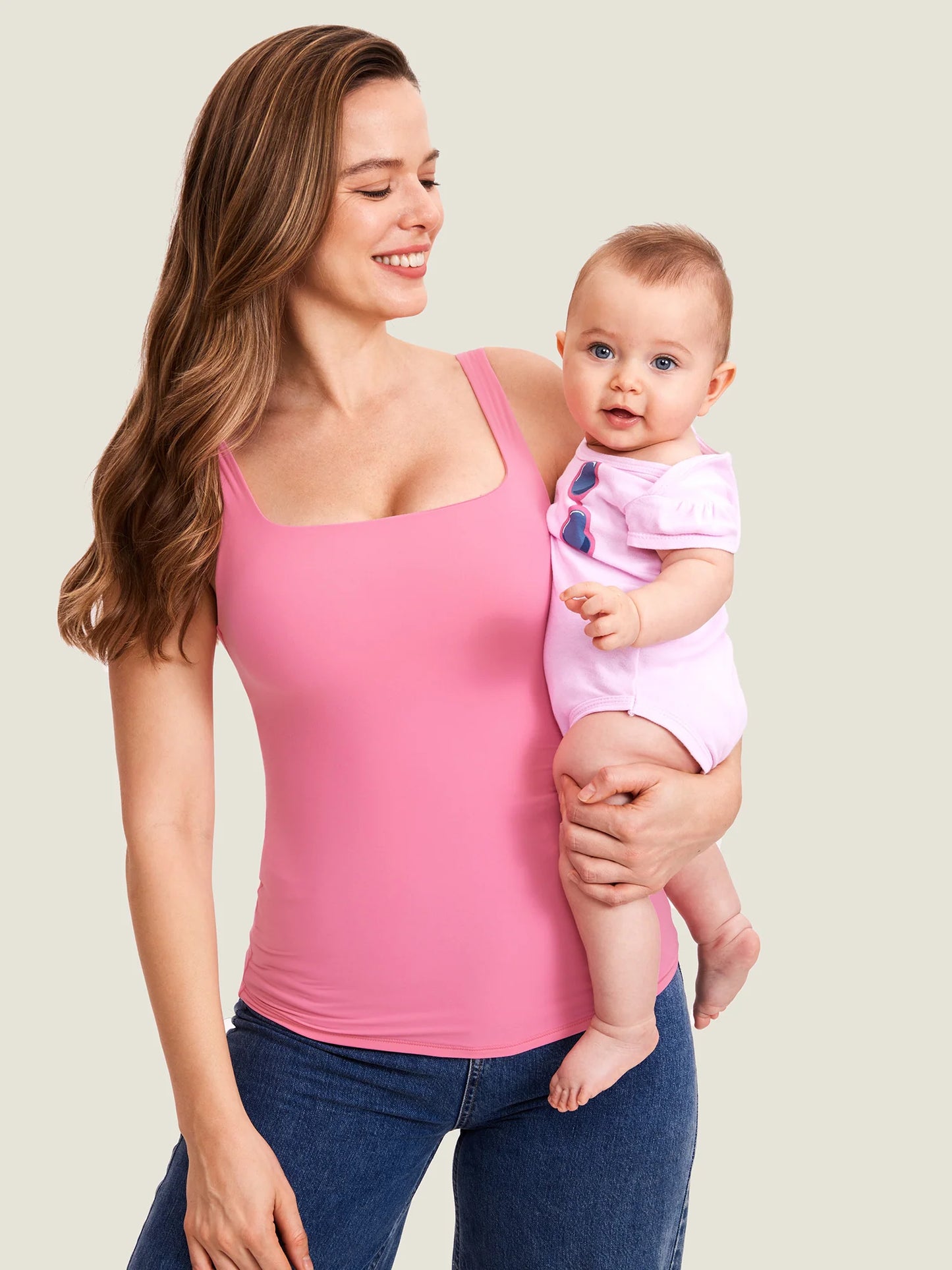 Inbarely® Square Neck Maternity Tank Top