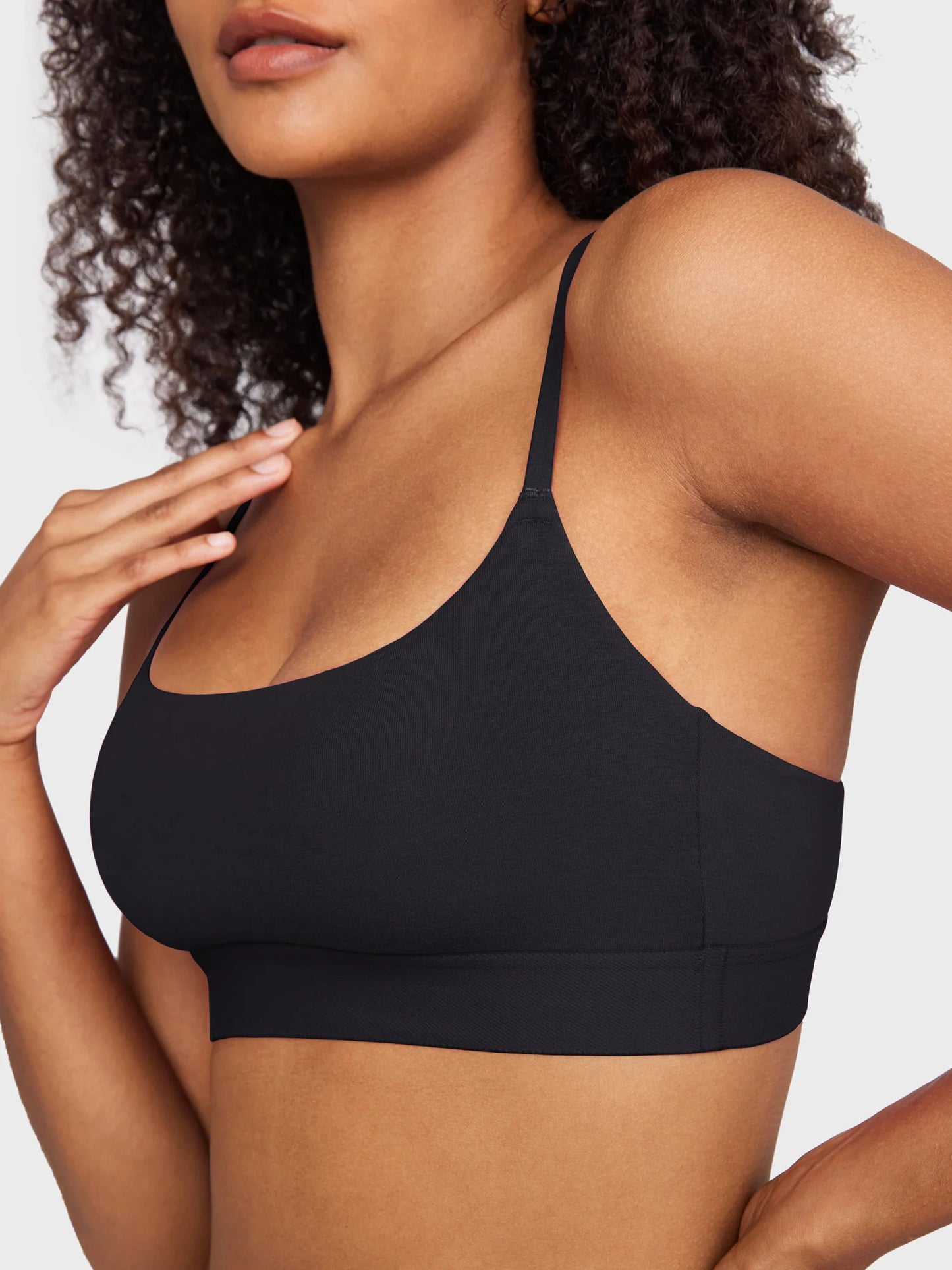 Basic Cotton Scoop Bralette