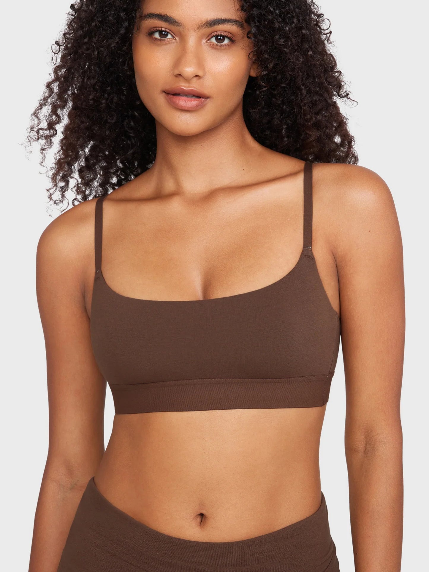 Basic Cotton Scoop Bralette