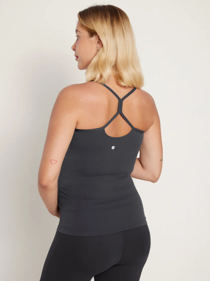 Natrelax® Y Back Maternity Tank - Ruched Sides
