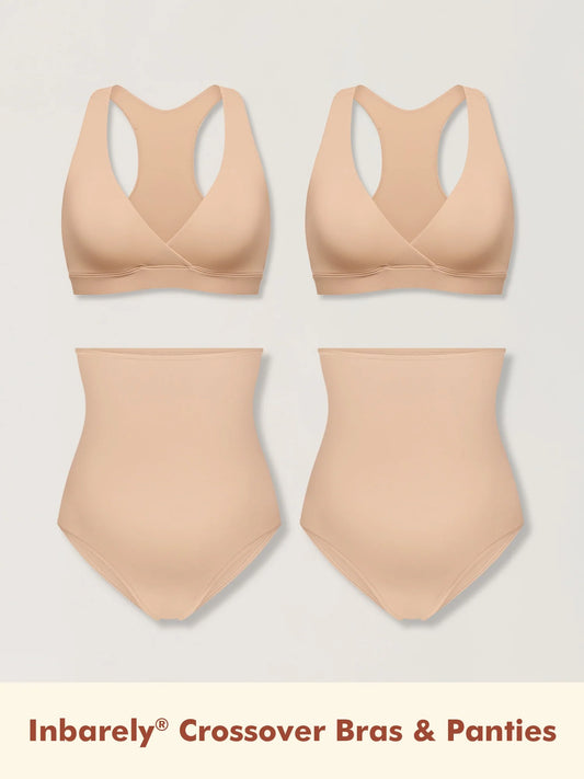 Inbarely® Racerback Nursing Bra & Panties