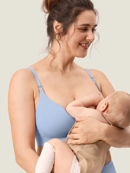 3 Pack Ribbed Nursing Bralette - 3