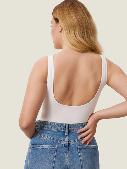 InBarely® Square Neck Sleeveless Bodysuit