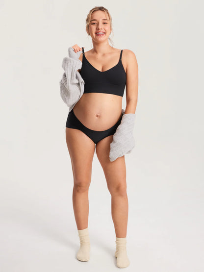 Ribbed V Neck Nursing Bralette