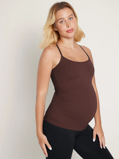 Natrelax® Y Back Maternity Tank - Ruched Sides