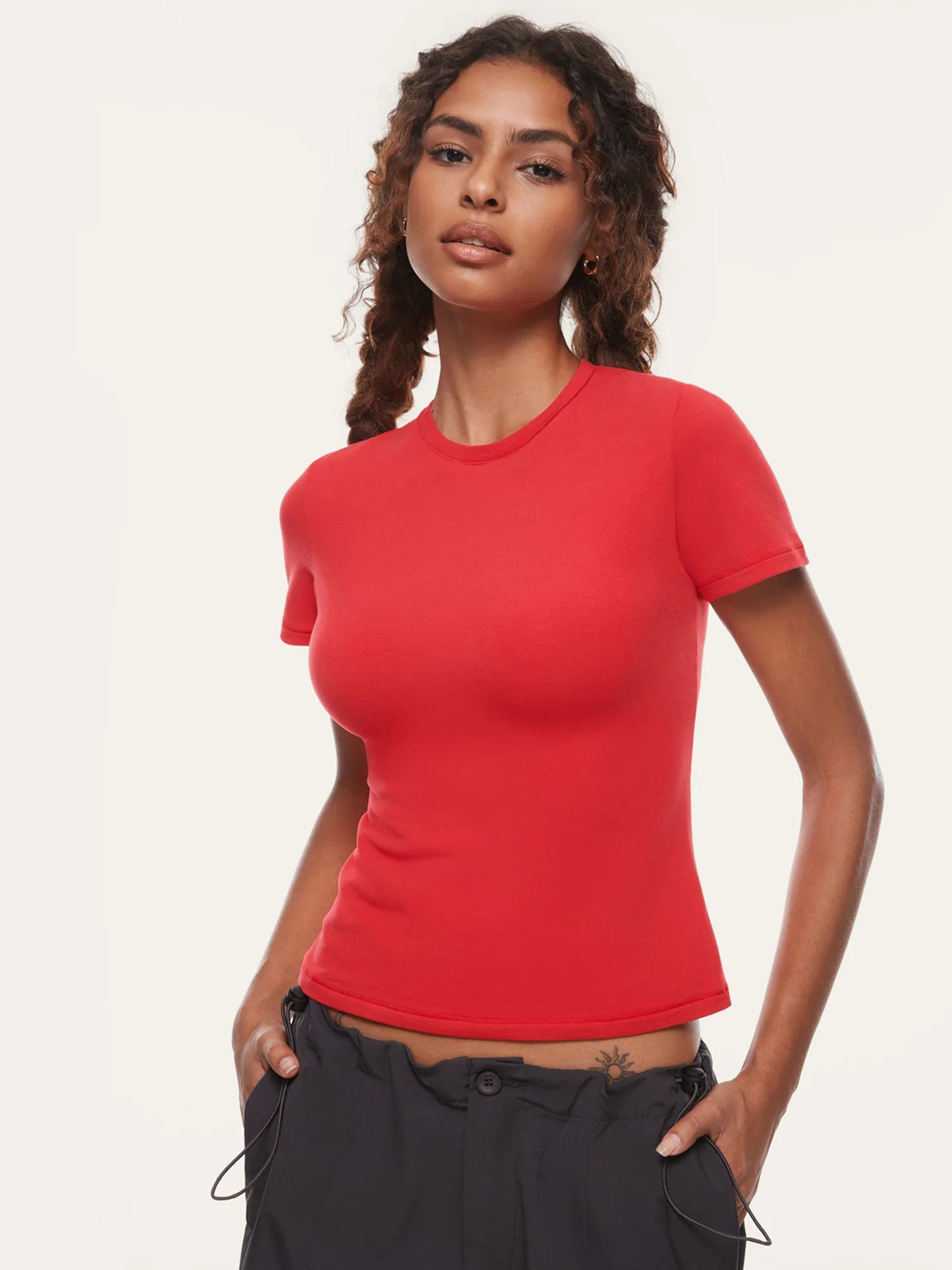 Basic Cotton Casual Crew Neck Tees
