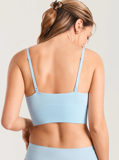 Ribbed V Neck Nursing Bralette