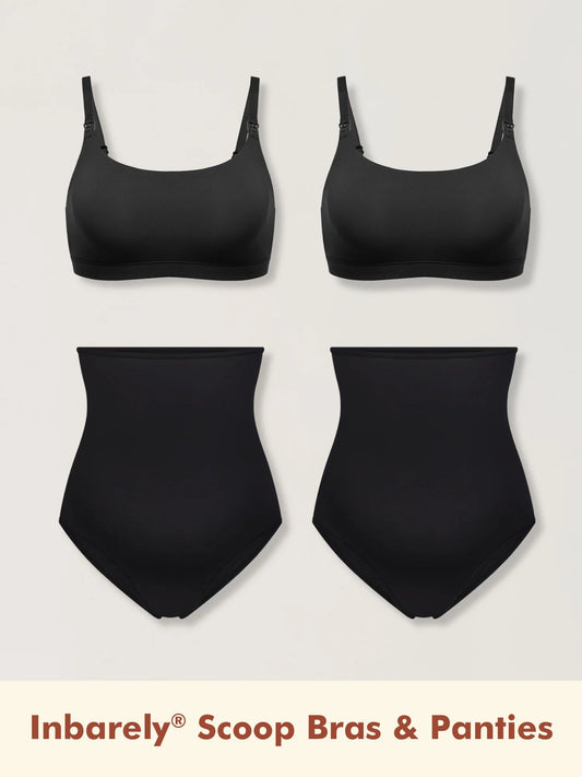 Inbarely® Scoop Nursing Bra & Panties