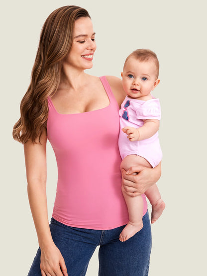 Inbarely® Square Neck Maternity Tank Top