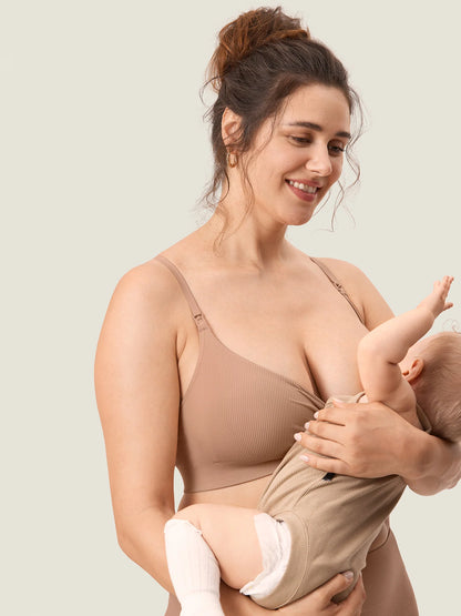 3 Pack Ribbed Nursing Bralette - 2