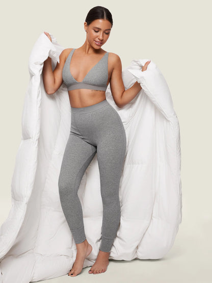 Cotton Rib High Waisted Legging