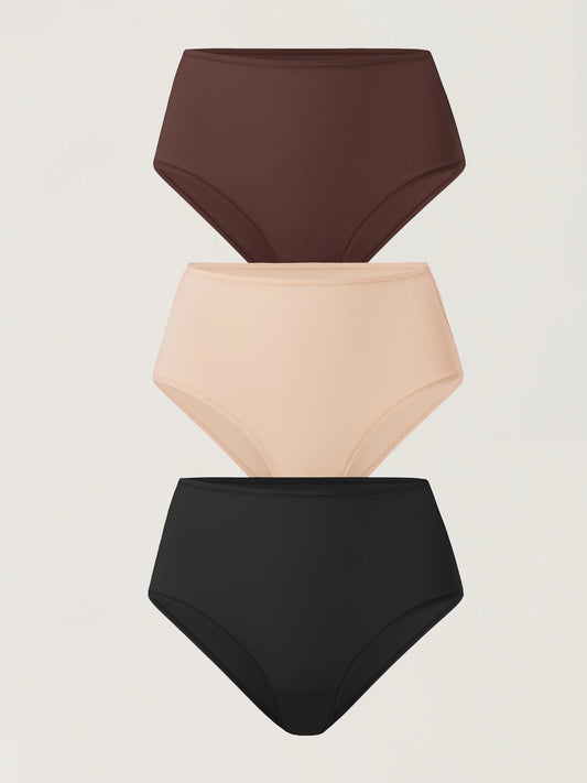 Inbarely® Soft Mid Waist Full Briefs 3 Pack