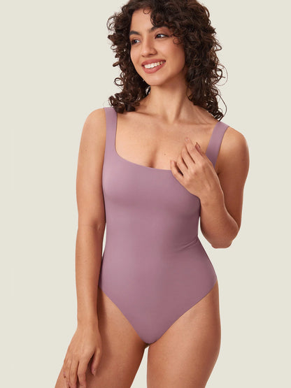 InBarely® Square Neck Sleeveless Bodysuit