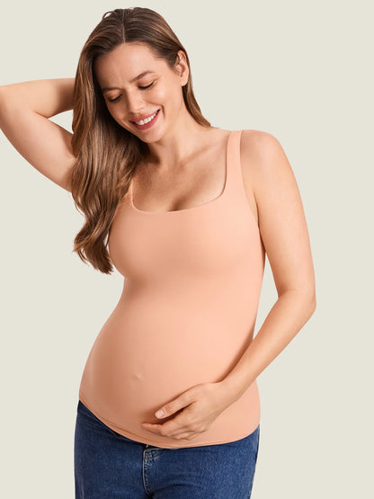Inbarely® Square Neck Maternity Tank Top