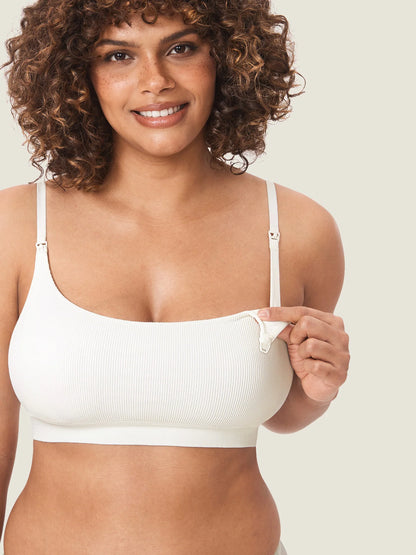 3 Pack Ribbed Nursing Bralette - 2