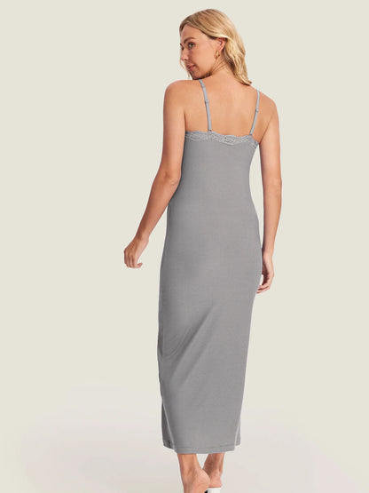 Lacy Ribbed Maternity & Nursing Dress
